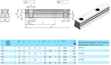 Load image into Gallery viewer, A20-500 - Alulin Aluminium size 20 Linear Rail Guide - Length = 500mm (R203580431)
